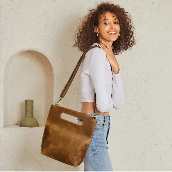 S-Zone leather crossbody purse bag - Picture 3 of 15